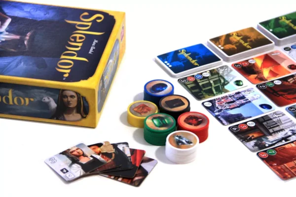 Splendor | Gem Collection & Engine-Building Strategy Board Game | 2–4 Players | Ages 10+ | 30 Min Playtime (Rent)