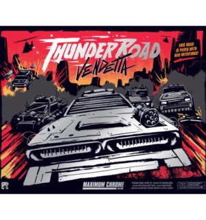 Thunder Road: Vendetta – Maximum Chrome | Chaotic Vehicular Combat & High-Speed Racing Strategy Board Game | 2–5 Players | Ages 10+ | 45–75 Min Playtime (Rent)