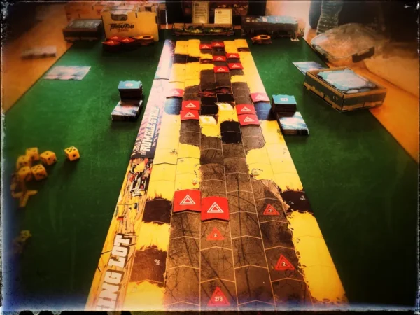 Thunder Road: Vendetta – Maximum Chrome | Chaotic Vehicular Combat & High-Speed Racing Strategy Board Game | 2–5 Players | Ages 10+ | 45–75 Min Playtime (Rent)