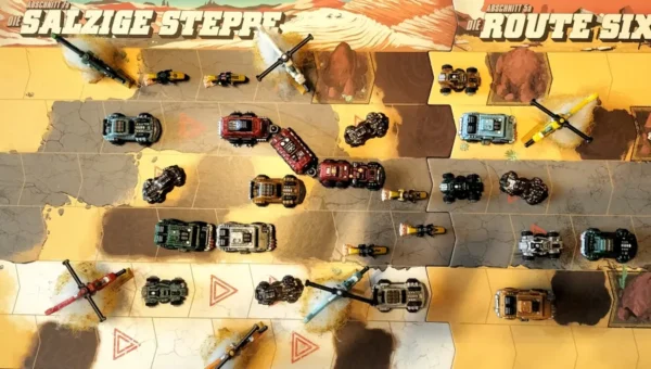 Thunder Road: Vendetta – Maximum Chrome | Chaotic Vehicular Combat & High-Speed Racing Strategy Board Game | 2–5 Players | Ages 10+ | 45–75 Min Playtime (Rent)