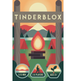 Tinderblox | Dexterity & Campfire Building Family Party Game | 2–6 Players | Ages 6+ | 3–15 Min Playtime (Rent)