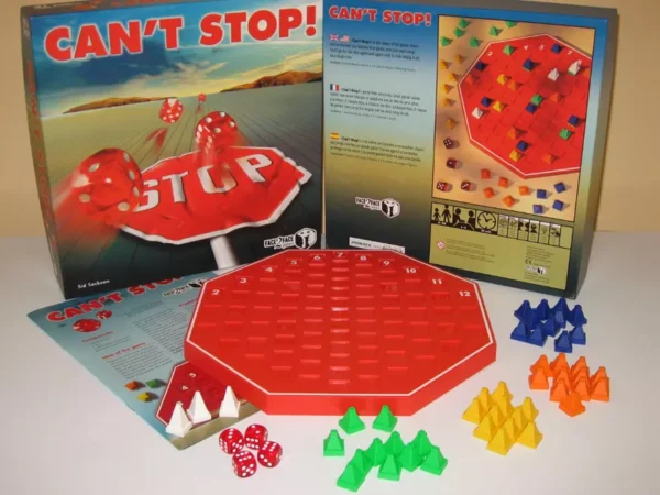 Can't Stop | Dice Rolling & Push-Your-Luck Press-Your-Fortune Board Game | 2–4 Players | Ages 9+ | 30–45 Min Playtime (Rent)