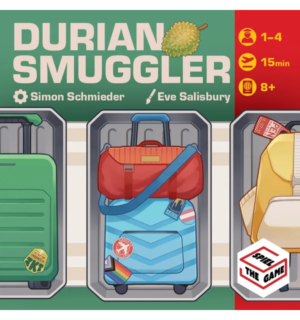 Durian Smuggler 1 Durian Smuggler | Bluffing, Deduction & Push-Your-Luck Party Card Game |1–4 Players | Ages 14+ | 10–15 Min Playtime (Rent)