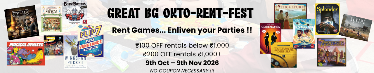 Board Meeting Games - Rent More Save More - ₹100 OFF below ₹1,000 and ₹200 OFF at ₹1,000+